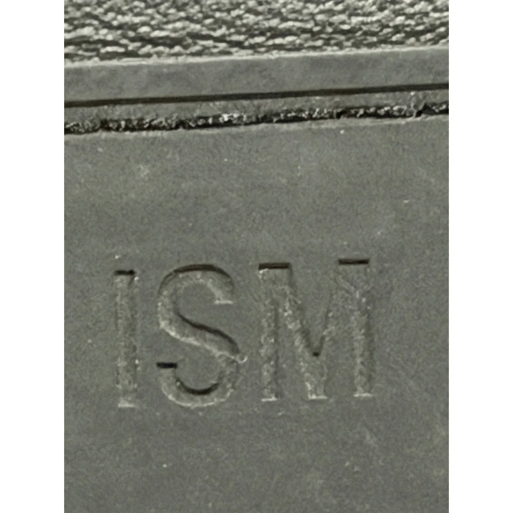 ISM The Backpack Black Nylon Leather Gold Hardware Laptop Commuter Bag